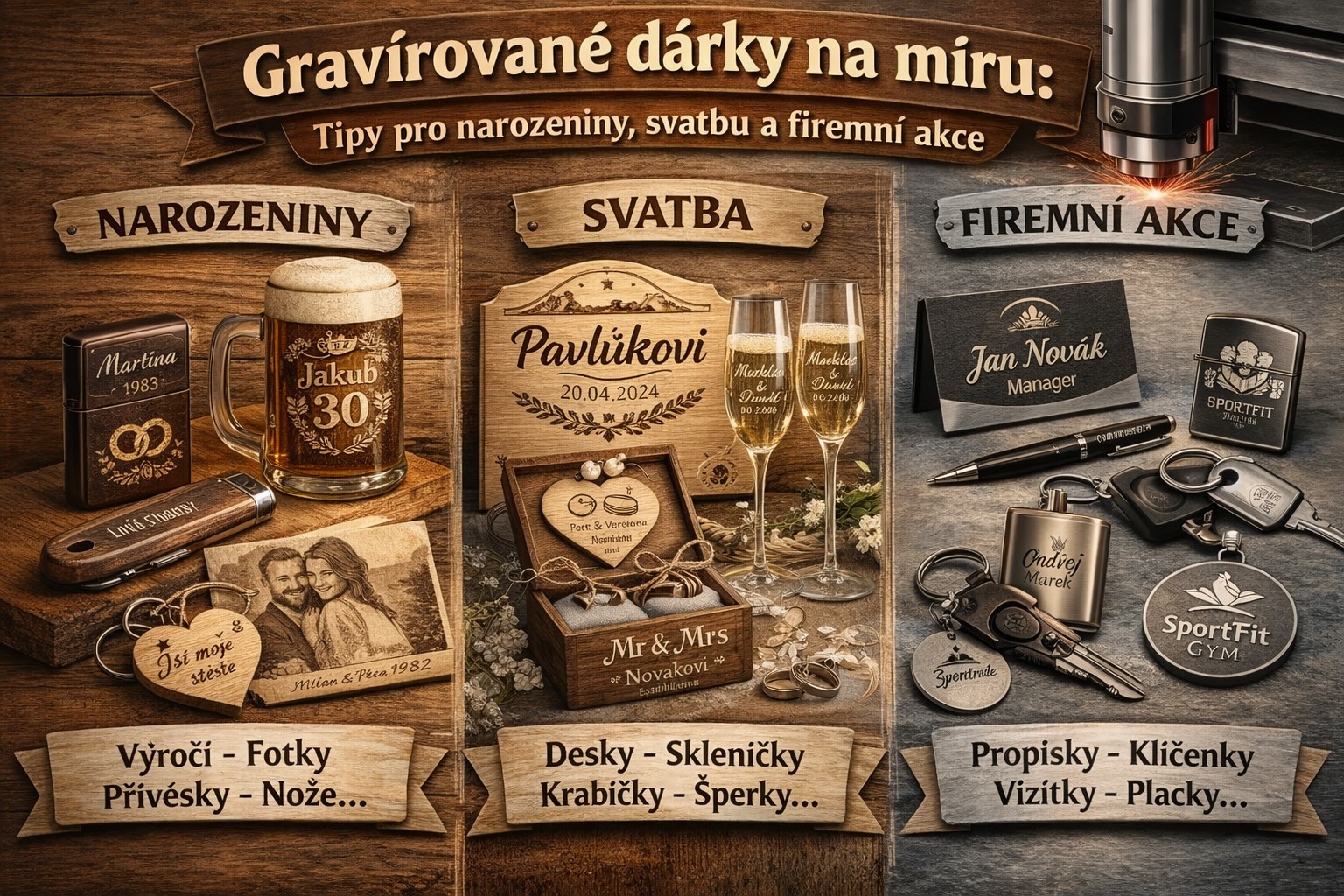 Gravírování – Příslušenství a bezpečnost