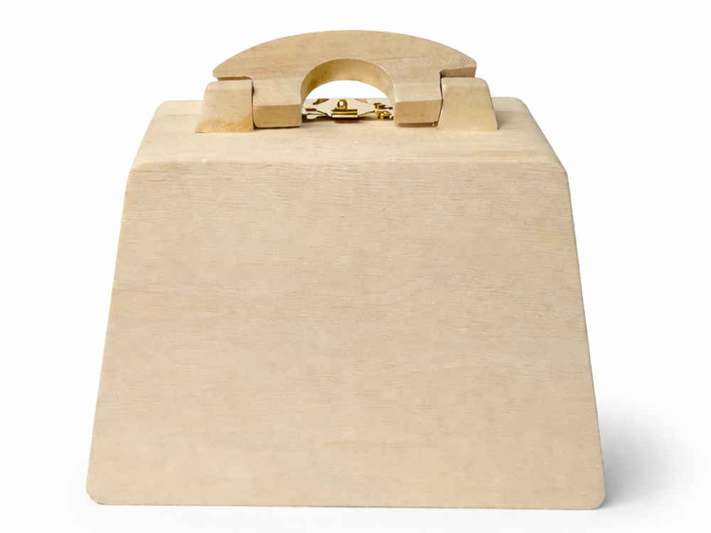 Dřevěný kufřík 15 × 5 × 11,5 cm – kreativní polotovar s gravírování