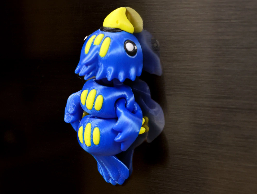 Magnetický 3D papoušek – flexi figurka